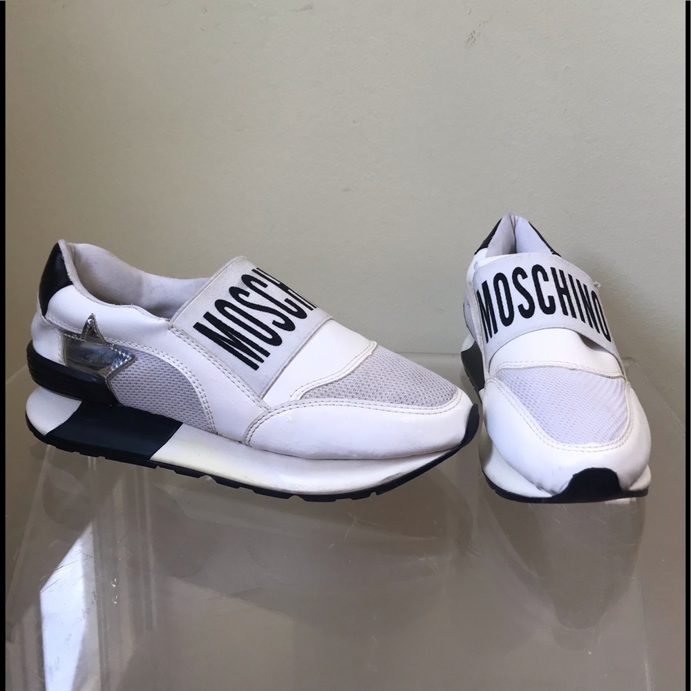 Love MOSCHINO Sneakers Leather Star Slip On Logo